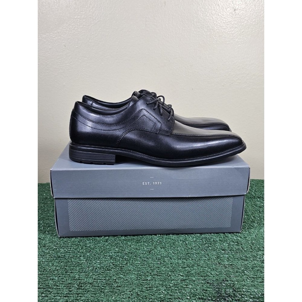 Rockport DS Business 2 Bike Toe Oxford Shoes Mens Size 7.5M Black CH9876